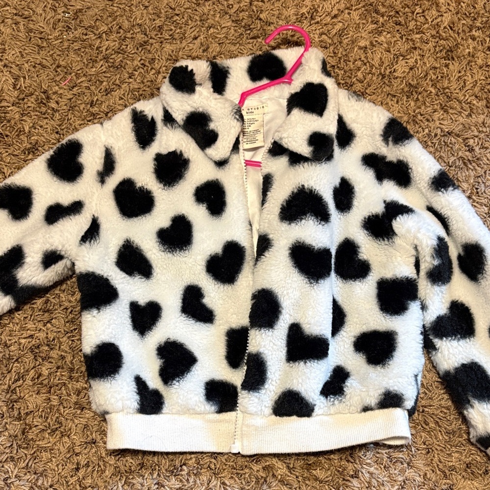 Kids Jackets Heart Fur & Pink Fluffy Jacket (Bundle)